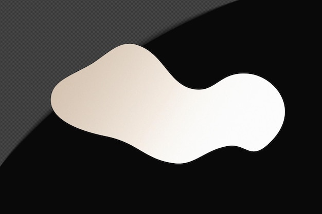 Abstrait Forme transparente Élément de gradient avec un blanc doux calme modèle de couleur psd png conception