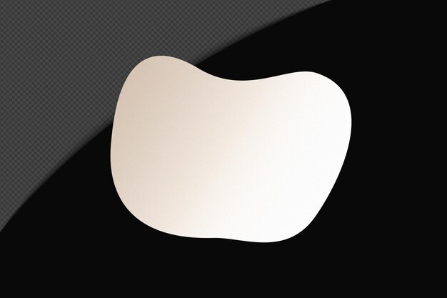 Abstrait Forme transparente Élément de gradient avec un blanc doux calme modèle de couleur psd png conception