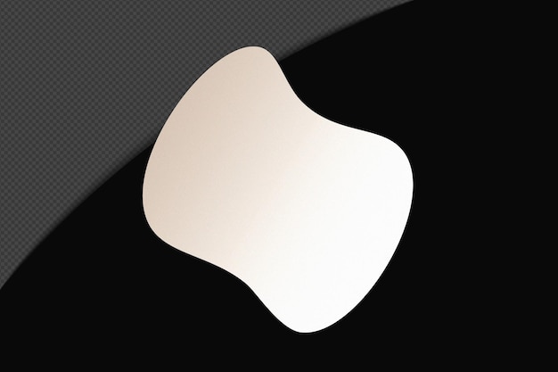 Abstrait Forme transparente Élément de gradient avec un blanc doux calme modèle de couleur psd png conception