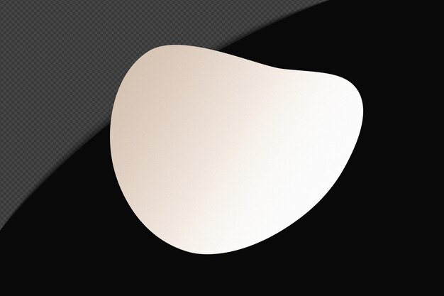 Abstrait Forme transparente Élément de gradient avec un blanc doux calme modèle de couleur psd png conception