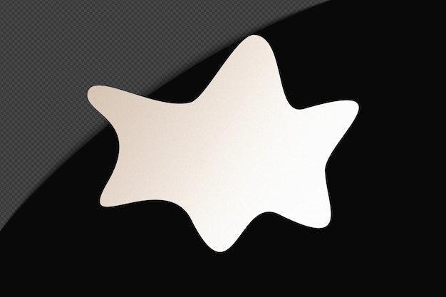 Abstrait Forme transparente Élément de gradient avec un blanc doux calme modèle de couleur psd png conception