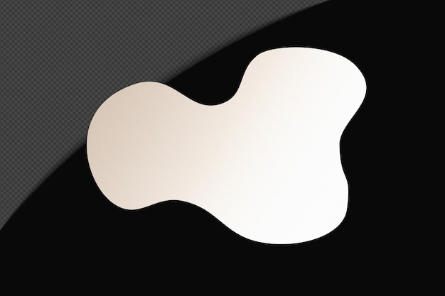 Abstrait Forme transparente Élément de gradient avec un blanc doux calme modèle de couleur psd png conception