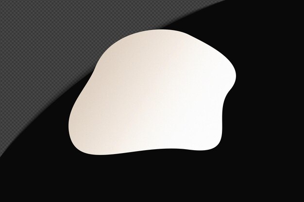 Abstrait Forme transparente Élément de gradient avec un blanc doux calme modèle de couleur psd png conception