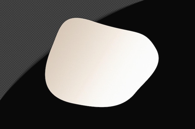 Abstrait Forme transparente Élément de gradient avec un blanc doux calme modèle de couleur psd png conception