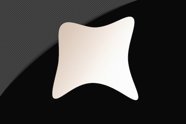 Abstrait Forme transparente Élément de gradient avec un blanc doux calme modèle de couleur psd png conception