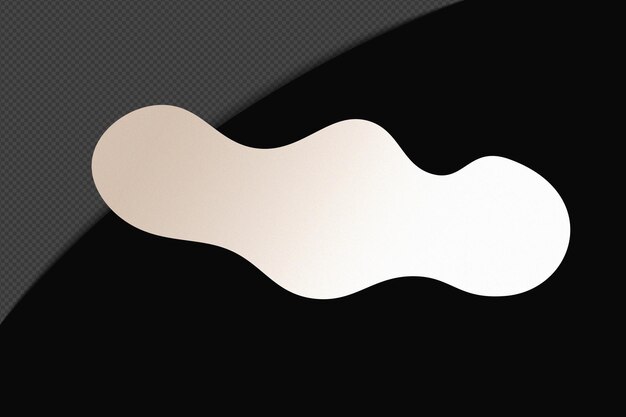 Abstrait Forme transparente Élément de gradient avec un blanc doux calme modèle de couleur psd png conception