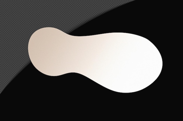 Abstrait Forme transparente Élément de gradient avec un blanc doux calme modèle de couleur psd png conception