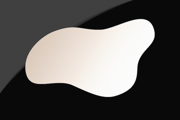 Abstrait Forme transparente Élément de gradient avec un blanc doux calme modèle de couleur psd png conception