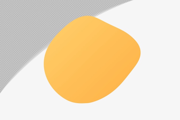 Abstrait Formes transparentes Élément avec couleur jaune douce modèle de couleur psd png conception