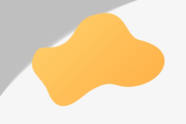 Abstrait Formes transparentes Élément avec couleur jaune douce modèle de couleur psd png conception