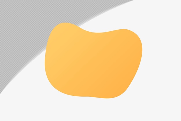 Abstrait Formes transparentes Élément avec couleur jaune douce modèle de couleur psd png conception