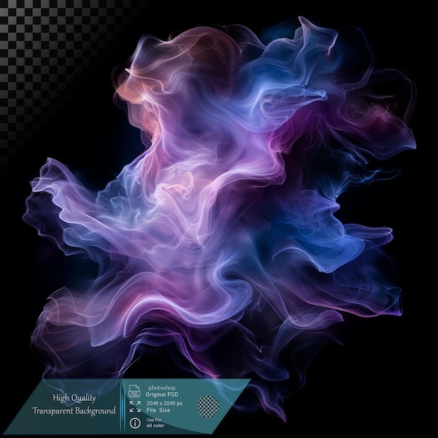 Abstrait La fumée colorée