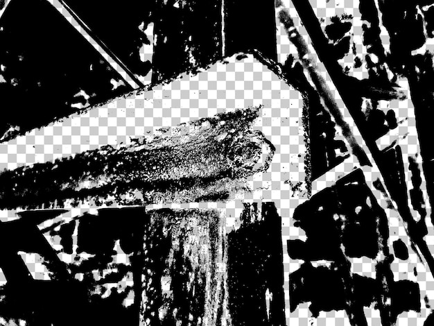Abstrait grunge noir et blanc texture en détresse superposition effet élément de conception bruit d'arrière-plan