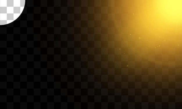 abstrait lumière rougeoyante soleil éclaté avec flare de lentille numérique