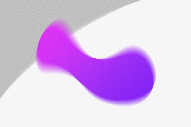 PSD abstrakt form durchsichtiges maschen kornig verschwommenes gradientenelement mit lila farbe vorlage psd png design