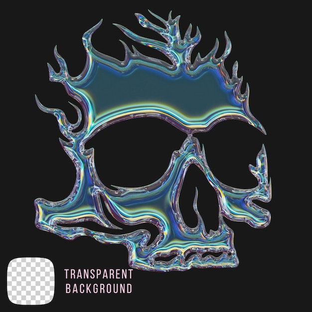 Abstrakte 3D-Rendering auf durchsichtigem Hintergrund