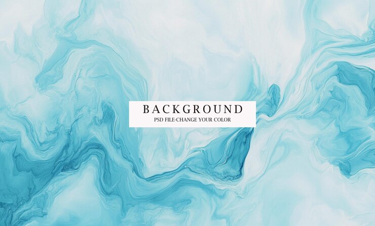 PSD abstrakte blaue aquarelle wellen hintergrund aquarelle textur