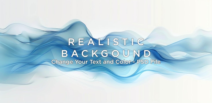 PSD abstrakte blaue welle hintergrund