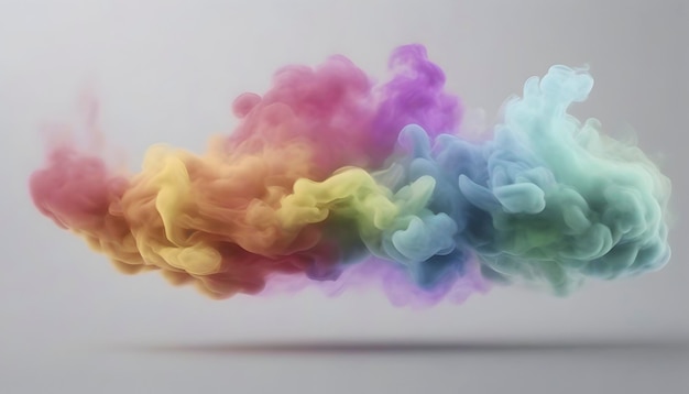 PSD abstrakte farbige rauchelemente hintergrund mit sanften farbübergängen
