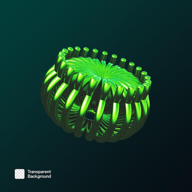 Abstrakte Form 3D-Illustration PNG-Vorlage