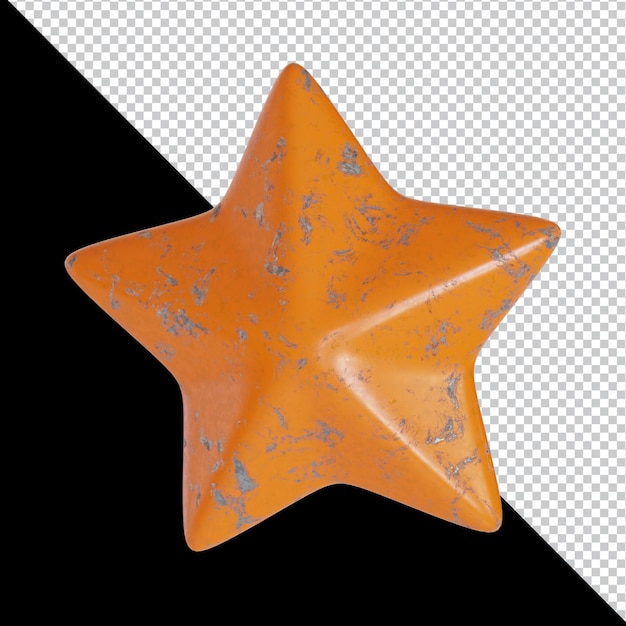 Abstrakte geometrische Form futuristisch beschädigtes Lackmaterial Design 3D-Rendering