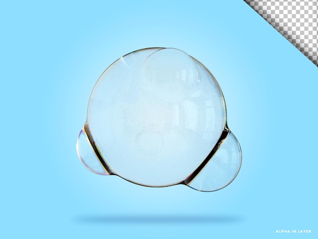 Abstrakte geometrische Form futuristische Dispersion Glasmaterial Design 3D-Rendering