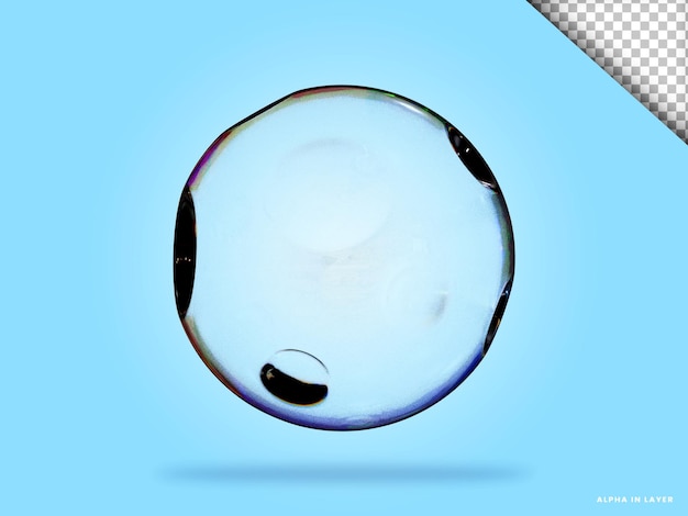 Abstrakte geometrische Form futuristische Dispersion Glasmaterial Design 3D-Rendering