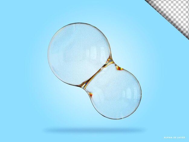 Abstrakte geometrische Form futuristische Dispersion Glasmaterial Design 3D-Rendering