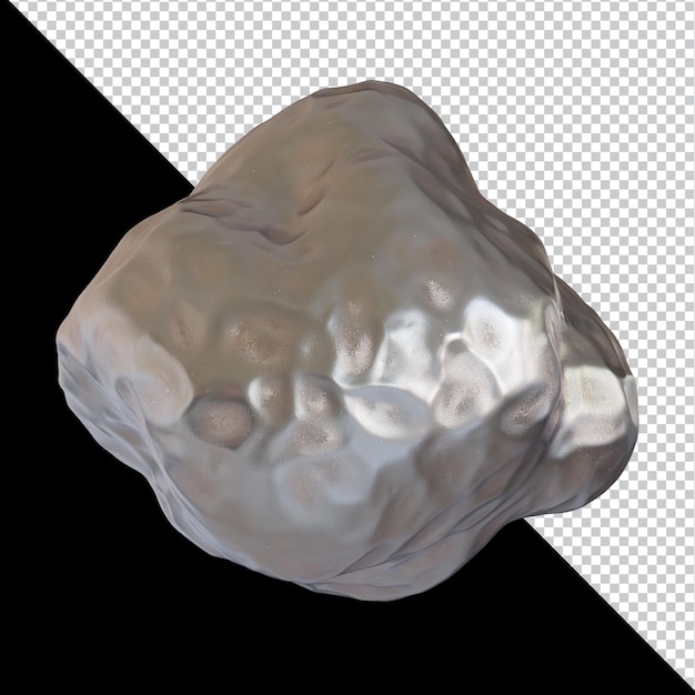 Abstrakte geometrische Form futuristische Metall-Ton-Material-Design 3D-Rendering