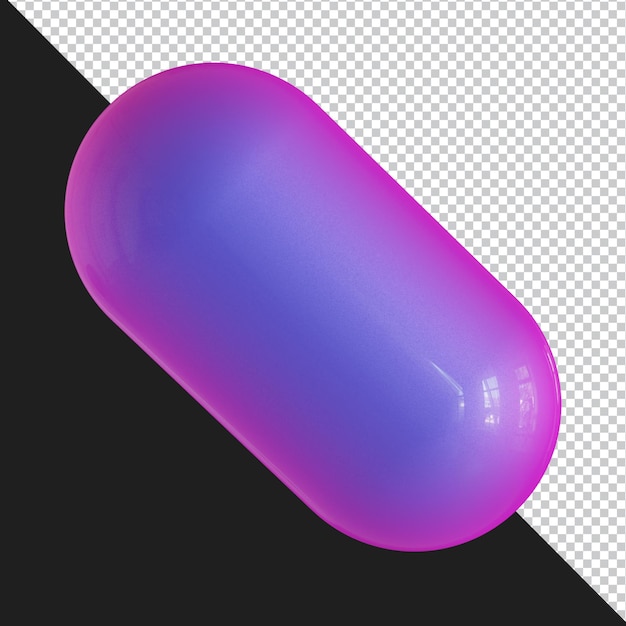 Abstrakte geometrische Form futuristisches Gradientenmaterial Design 3D-Rendering
