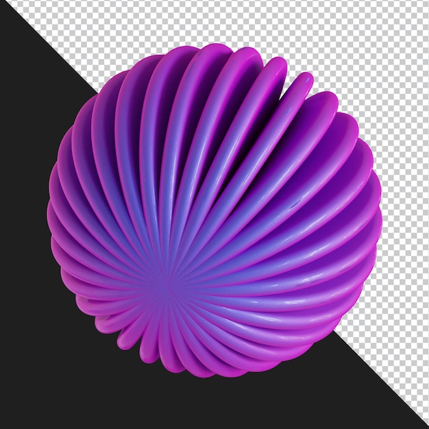 Abstrakte geometrische Form futuristisches Gradientenmaterial Design 3D-Rendering