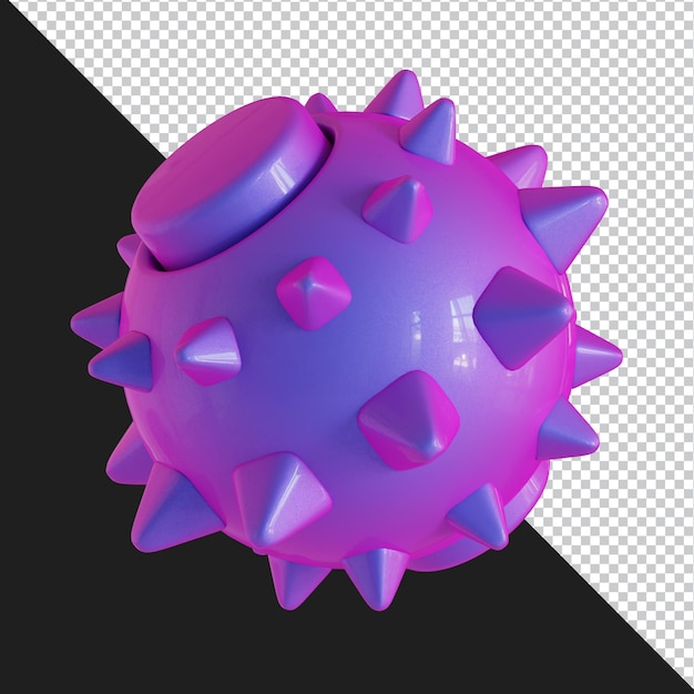 Abstrakte geometrische Form futuristisches Gradientenmaterial Design 3D-Rendering