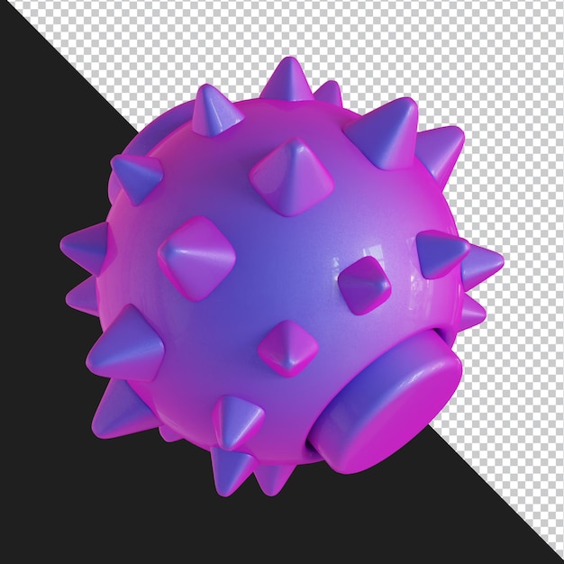 Abstrakte geometrische Form futuristisches Gradientenmaterial Design 3D-Rendering