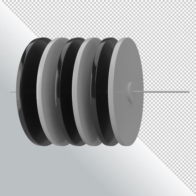 Abstrakte geometrische Form mit isolierten Würfeln auf transparentem Hintergrund, 3D-Darstellung