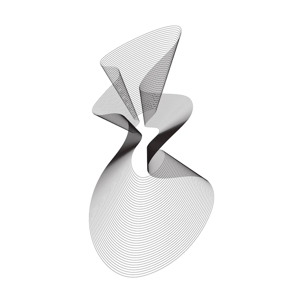 Abstrakte geometrische Welle