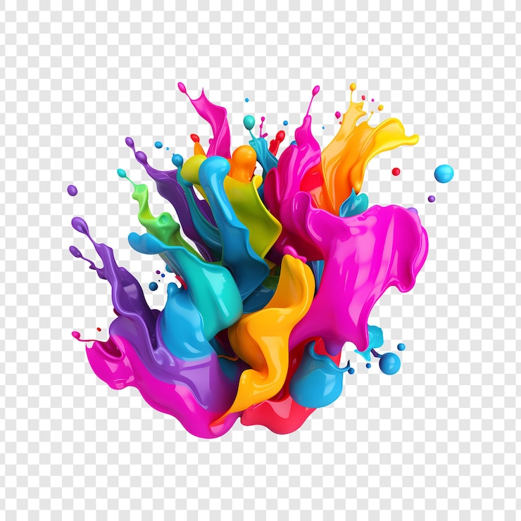 PSD abstrakte kunst mit bunter farbe