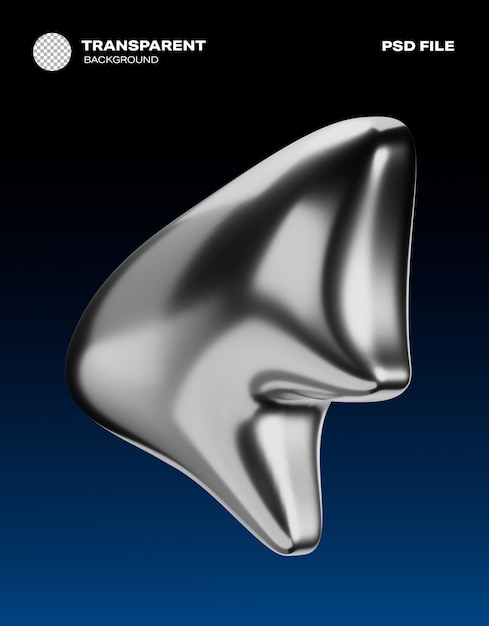 Abstrakte metallische Form