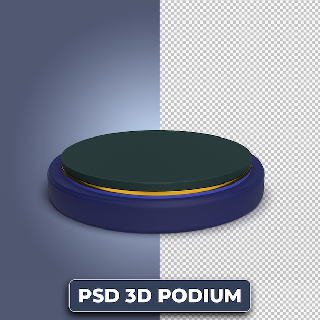 Abstrakte minimale Szene auf pastellfarbenem Hintergrund mit Zylinderpodium