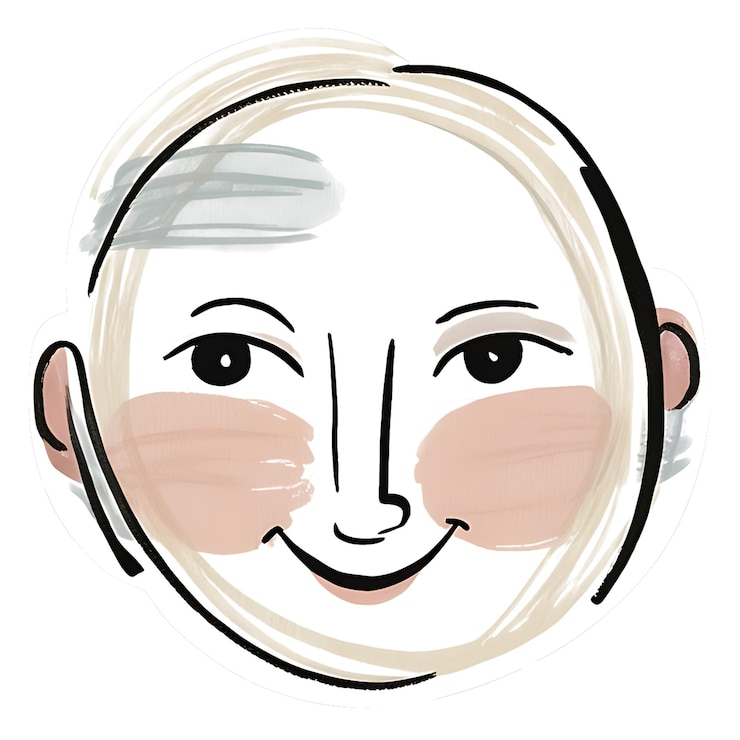 PSD abstrakte minimalistische weibliche gesichts-ikonen-logo
