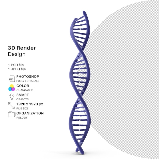 Abstrakte Virusstruktur 3D-Modellierung PSD-Datei Realistischer Virus