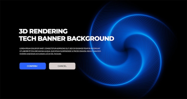 abstrakte Website scifi tech Banner Hintergrund