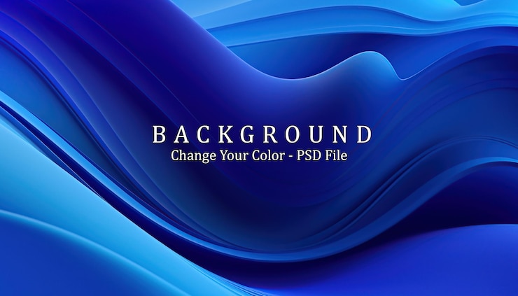 PSD abstrakter blauer farbhintergrund generative ki