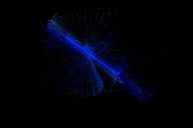 Abstrakter Hintergrund der blauen hellen glatten Wellen