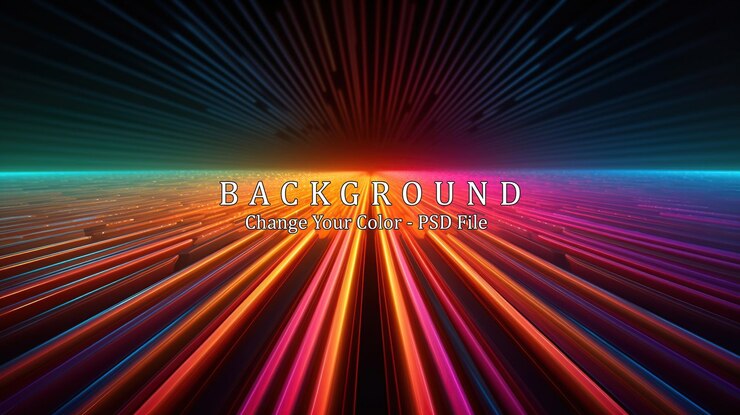 PSD abstrakter hintergrund mit mehrfarbigem spektrum. generative ki