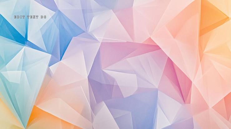 PSD abstrakter pastellfarbener polygon-hintergrund mit weichen farbübergängen