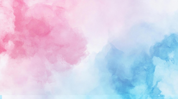 PSD abstrakter, pastellroter und blauer aquarell-hintergrund