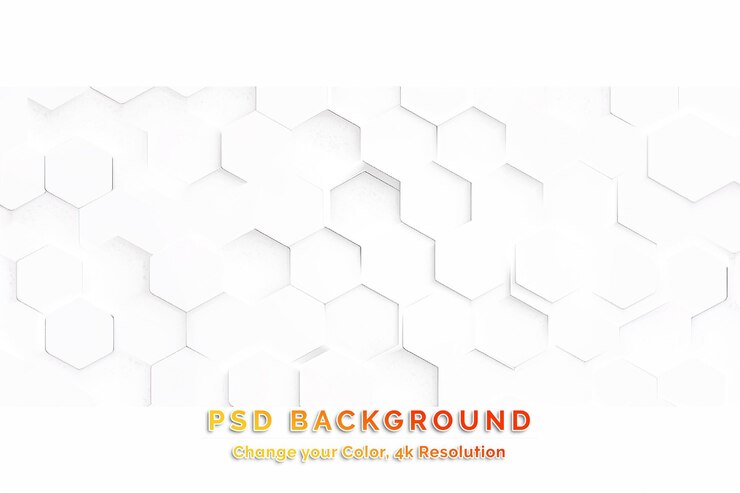 PSD abstrakter sechseckiger hintergrund