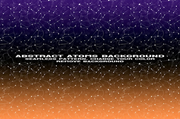 Abstrakter strukturierter Hintergrund mit bearbeitbarem Molekül- und Atommuster im PSD-Format