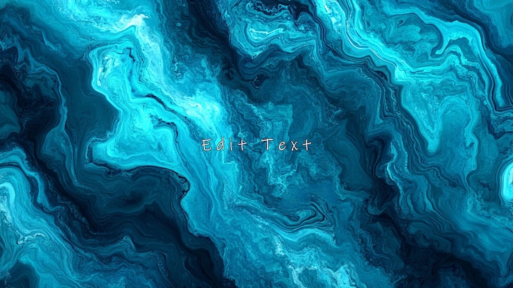 PSD abstrakter teal- und blauer marmor-hintergrund