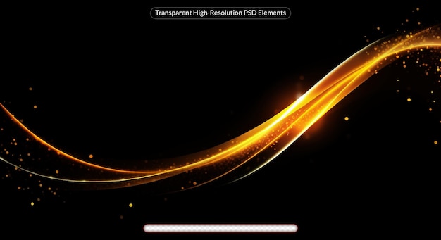 Abstrakter transparenter Lichteffekt im Wellenstil